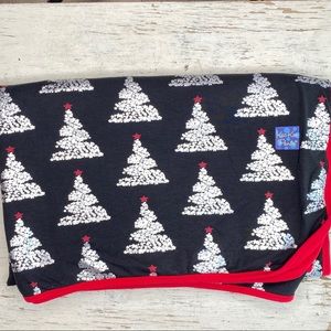 Kickee pants Christmas tree print toddler blanket